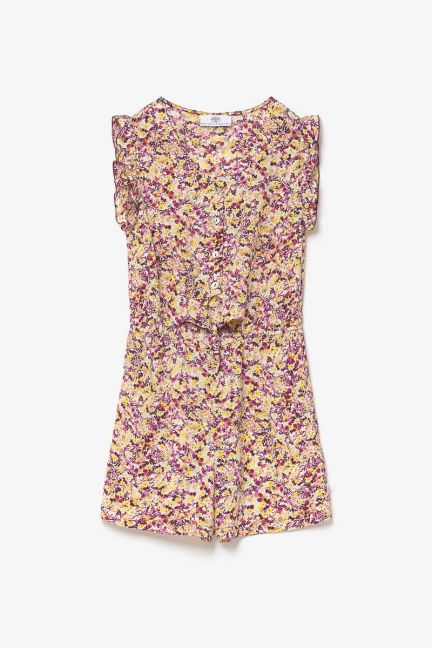 Pink and yellow floral Yogagi playsuit