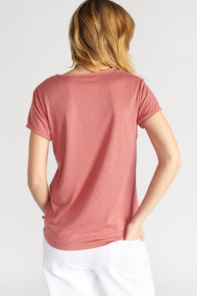 Terracotta pink Basitrame t-shirt