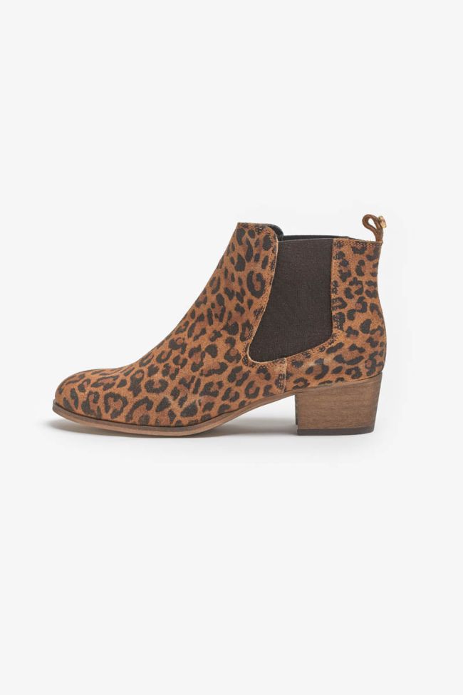 Leopard leather Chelsea boots