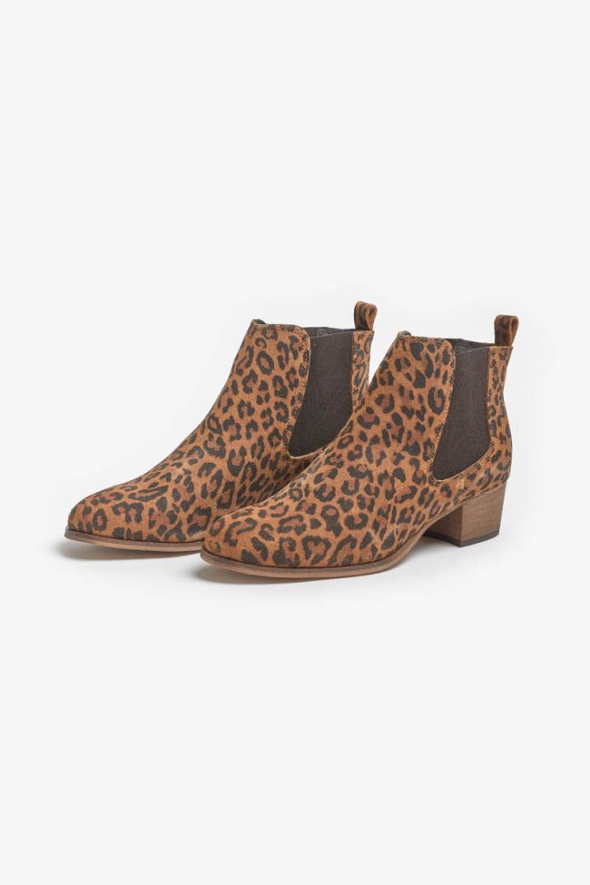 Leopard leather Chelsea boots
