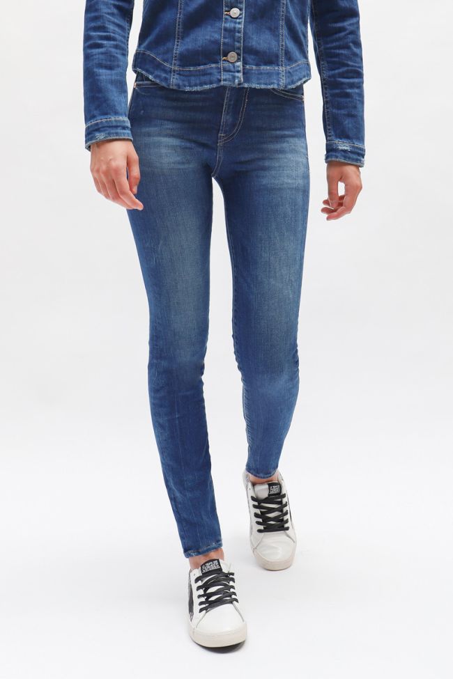 Blue High Waist Power Skinny Jeans