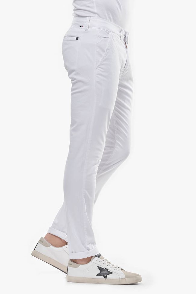 Pantalon Chino Slim Jas Blanc