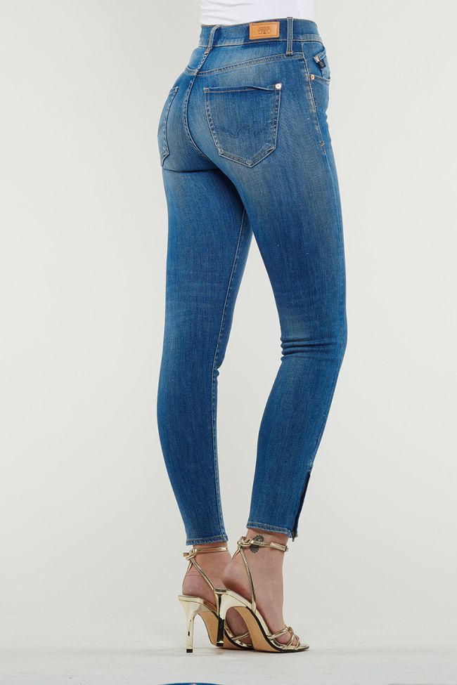Short Blue Power High Waisted Jeans