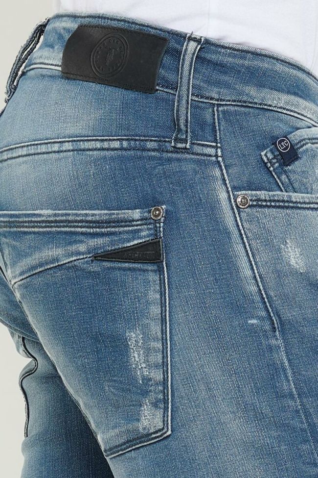 Grey Blue Power Skinny Jeans