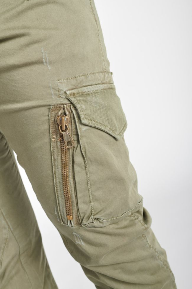 Khaki Alban cargo trousers