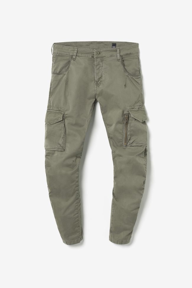 Khaki Alban cargo trousers