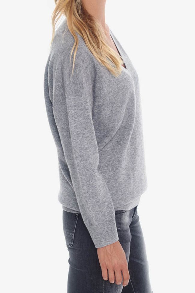 Wool and cashmere grey pullover