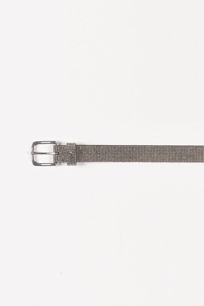 Strasbey belt in silver leather
