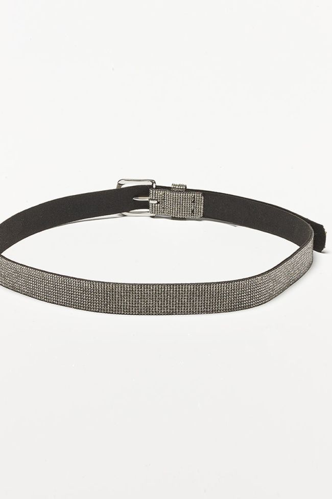 Strasbey belt in silver leather