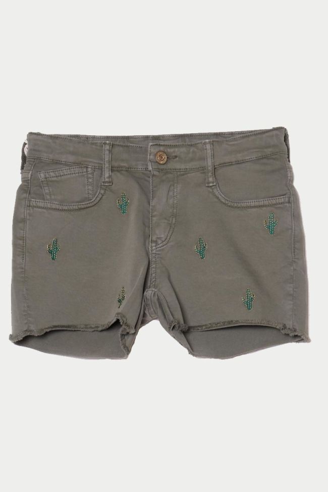 Khaki Aloe jeans shorts
