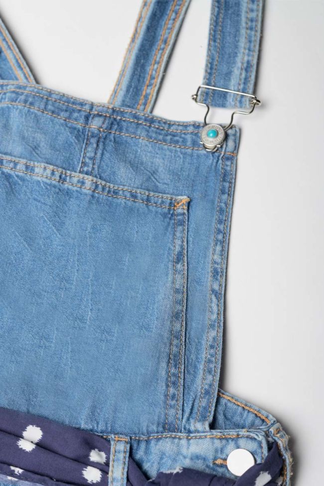  Banks blue jeans short overalls