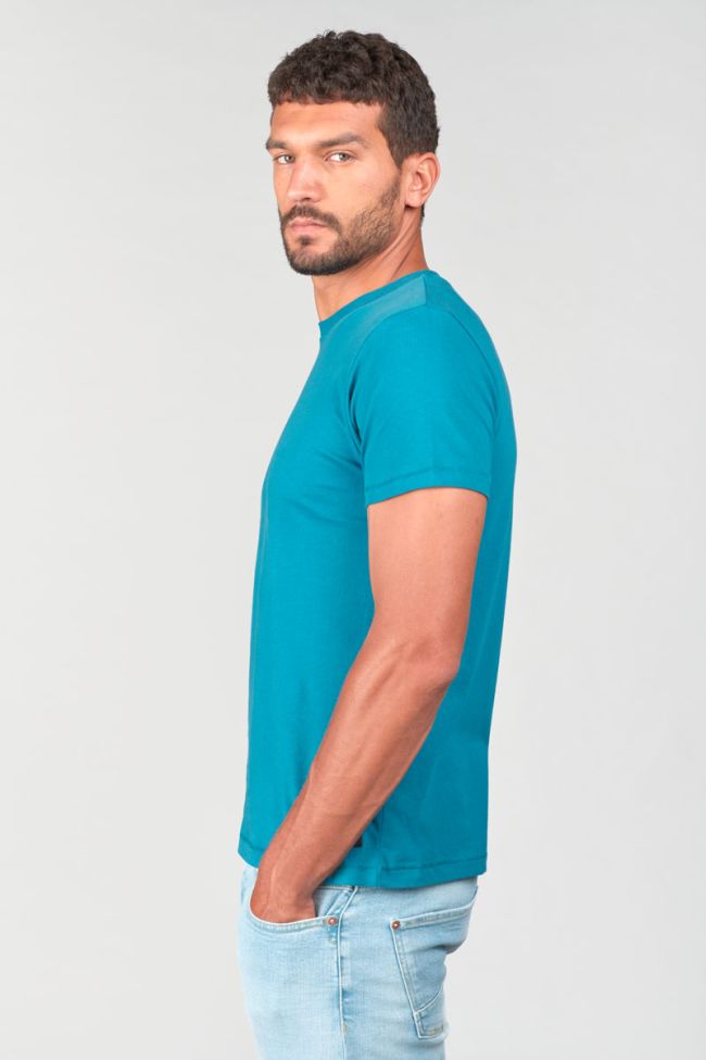 T-shirt Brown bleu