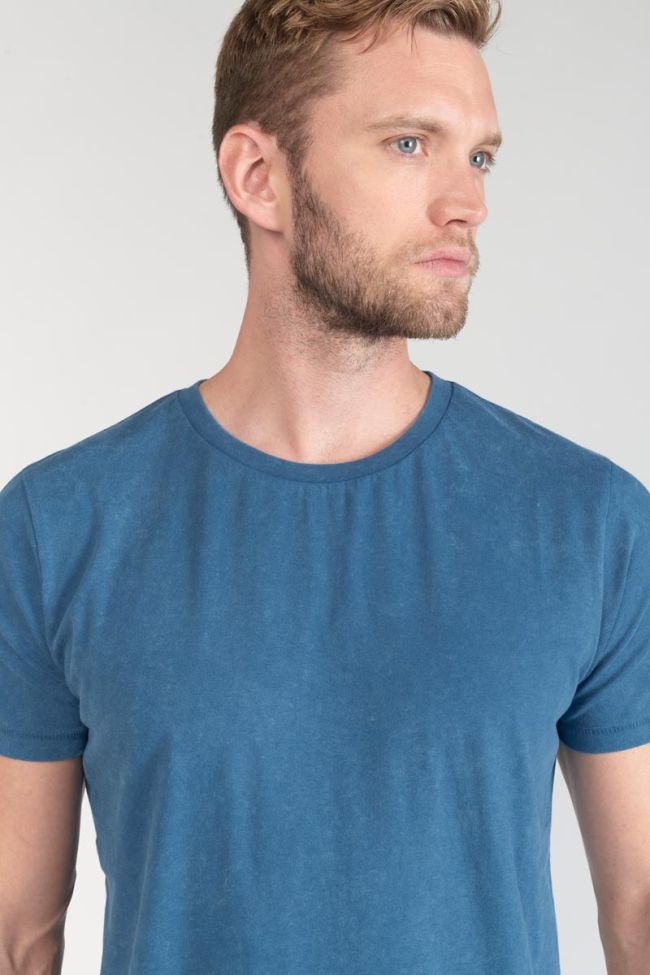 T-shirt Brown bleu délavé