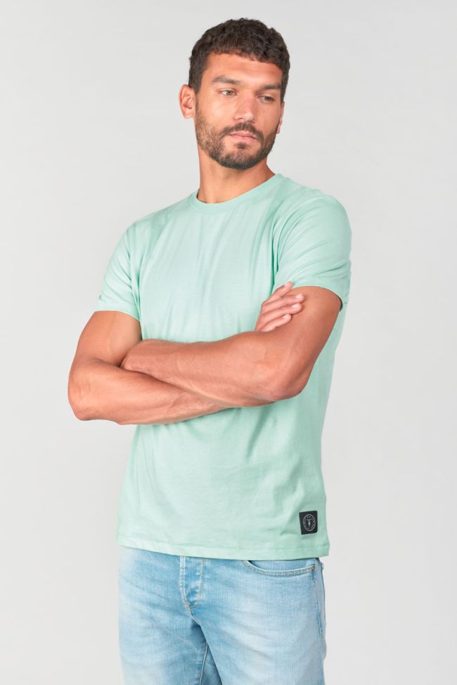 Turquoise blue Brown t-shirt