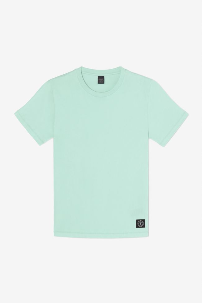 Turquoise blue Brown t-shirt