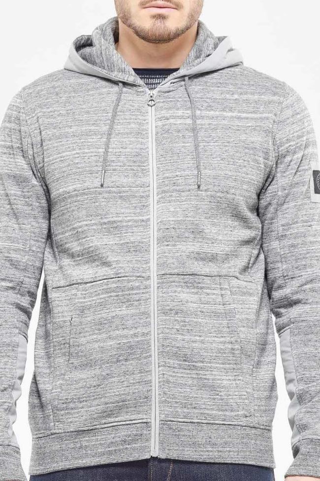 Leton gray zip hoodie