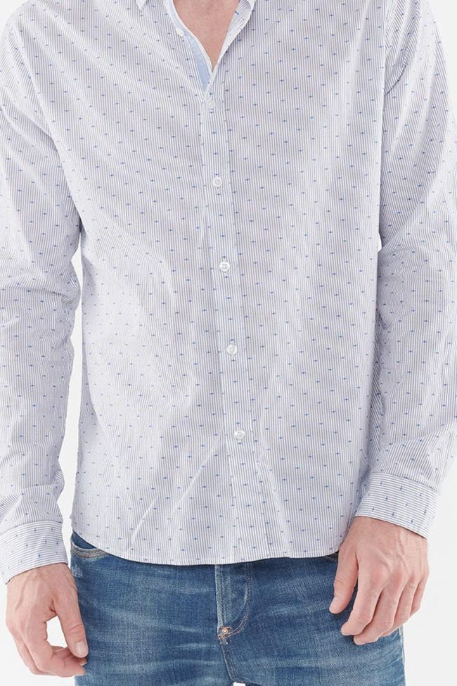 White Risol shirt with decorative patterns