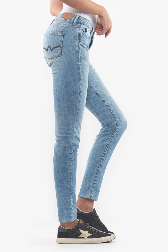 Basic stonewashed light blue jeans 300/16 N°5