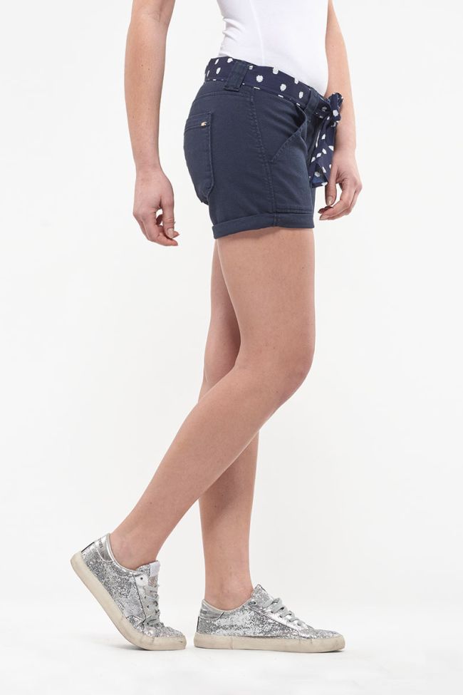 Navy Olsen denim shorts