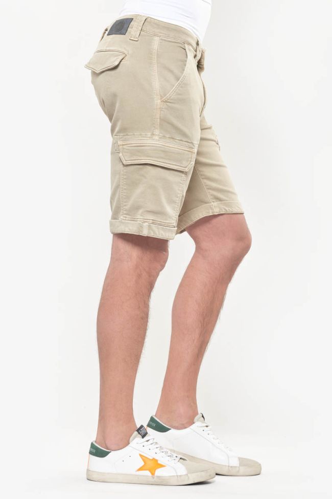 Beige Jogg Damon Bermuda shorts