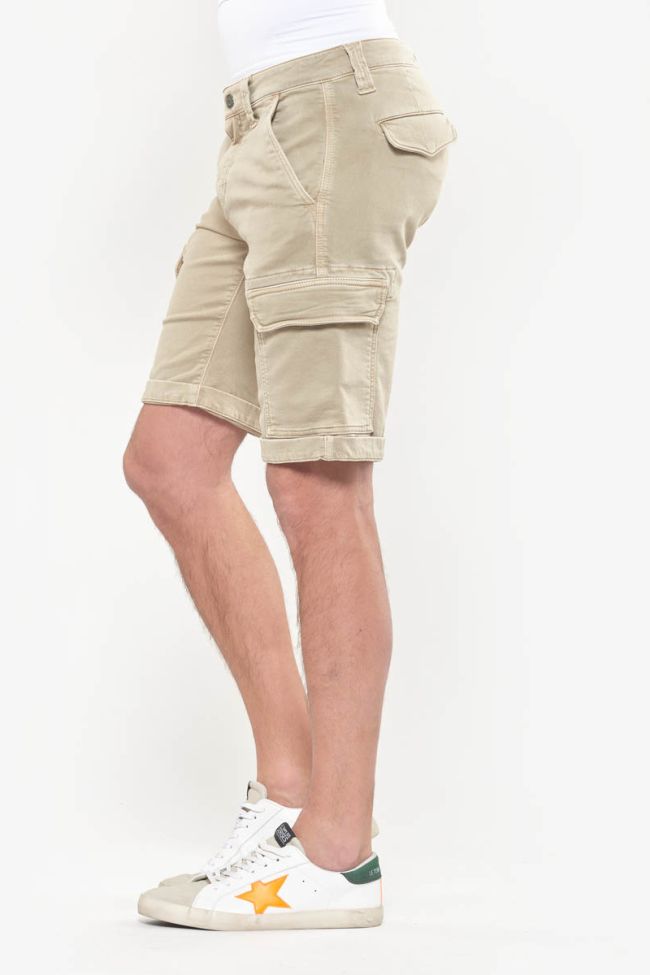Beige Jogg Damon Bermuda shorts