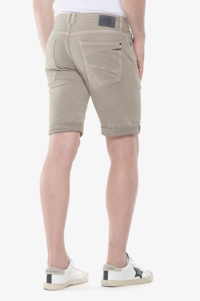Beige Jogg Bermuda shorts