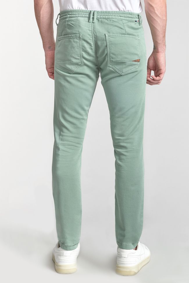 Pantalon chino Jogg Kurt vert d'eau