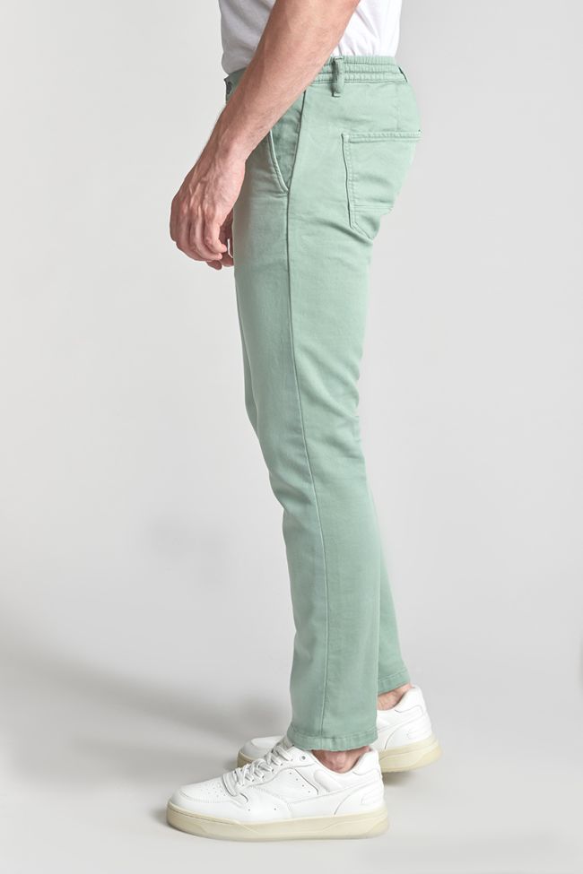 Pantalon chino Jogg Kurt vert d'eau