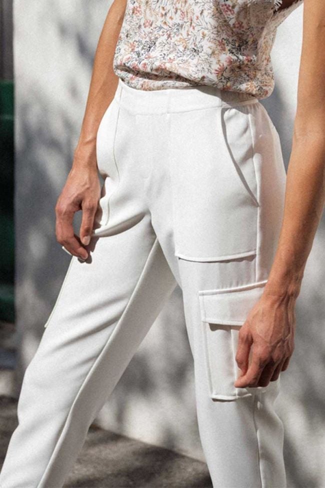 Esmera off-white cargo trousers