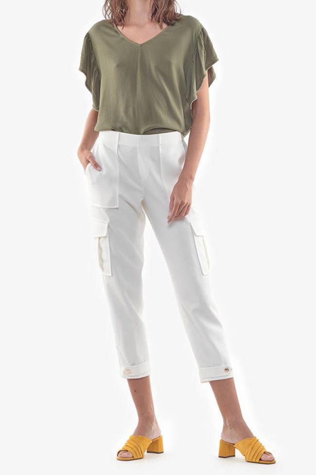 Esmera off-white cargo trousers