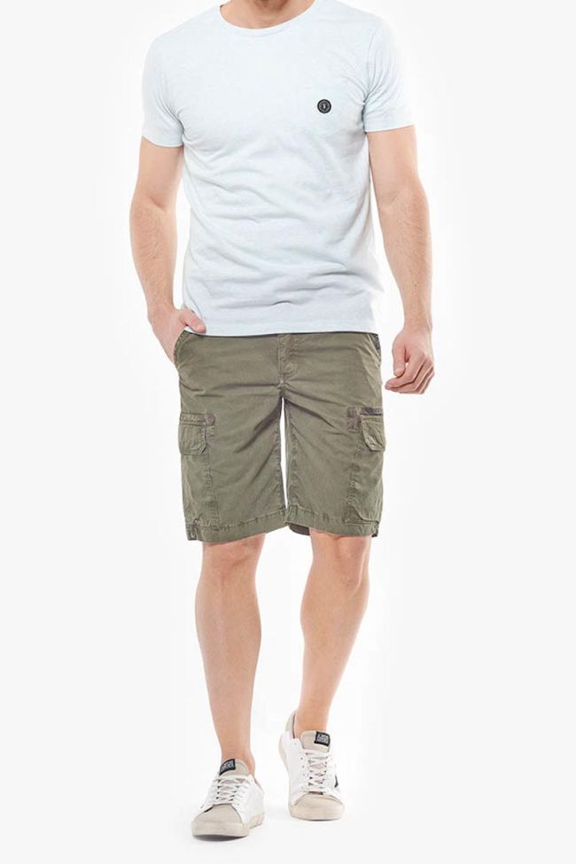 Khaki Matt Bermuda shorts