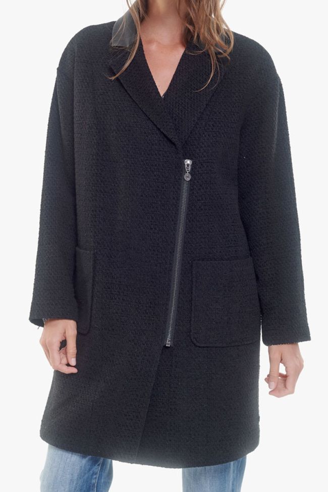 Black asymetrical Michou coat