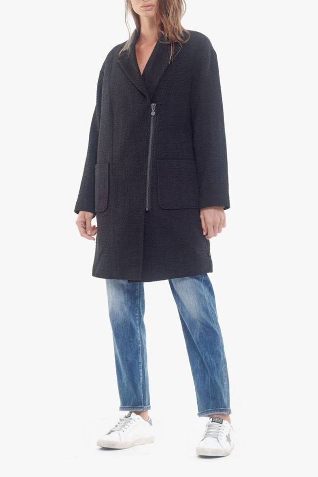 Black asymetrical Michou coat