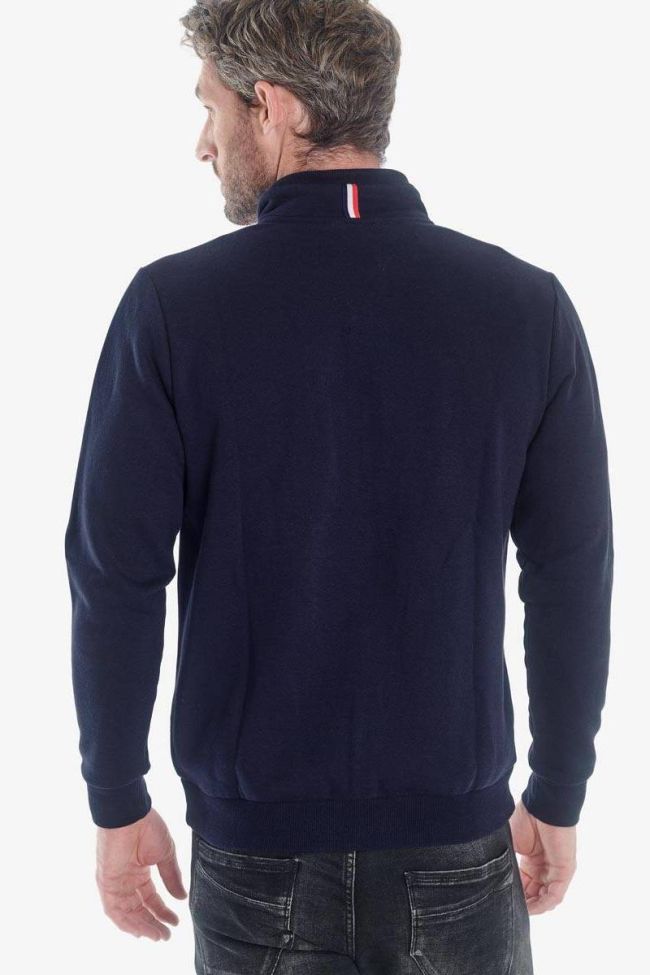 Navy Brizar zipped sweatshirt