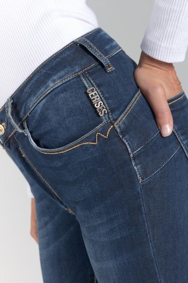 Shac pulp slim 7/8th high waist jeans blue  N°1