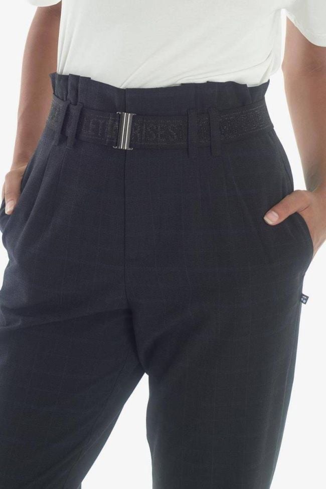Jen high waist navy trousers