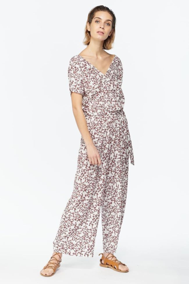 White floral pattern Galice jumpsuit
