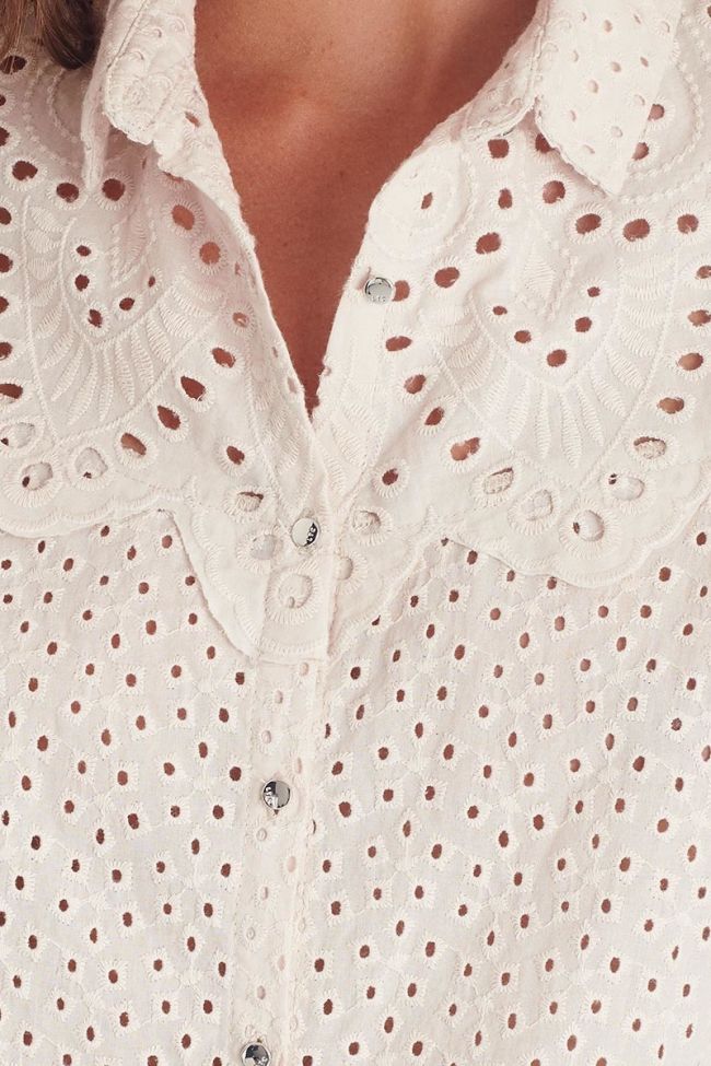 Embroidered cream Petrone shirt