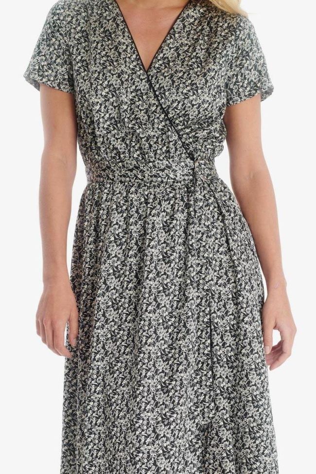 Black Rugy dress with floral pattern