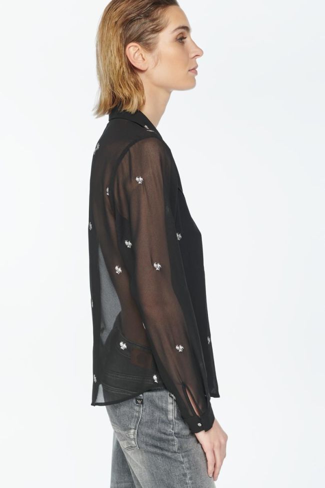 Black embroidered Russel shirt