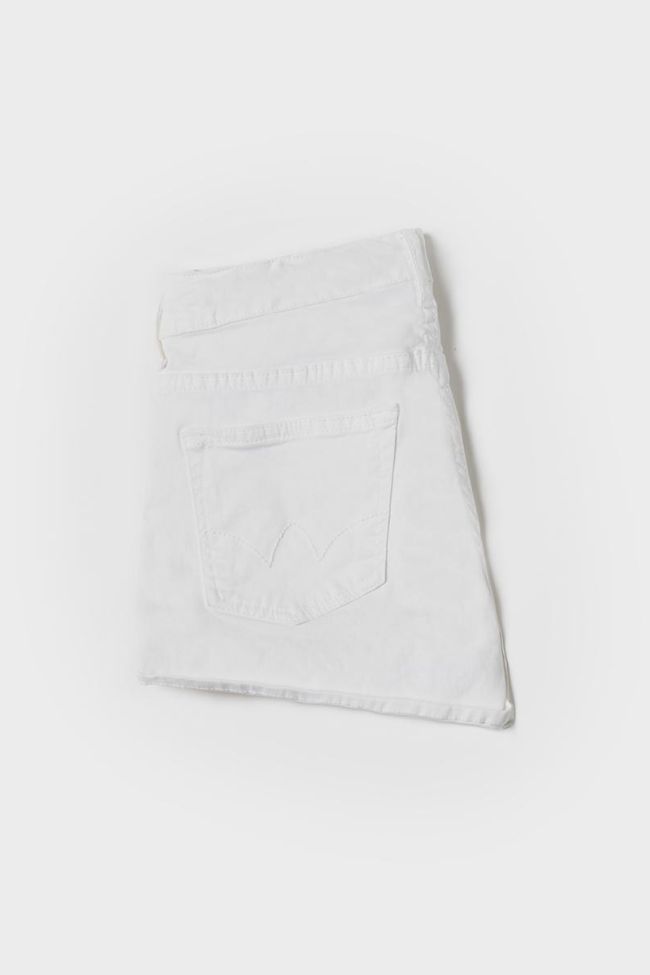White denim Col3 shorts