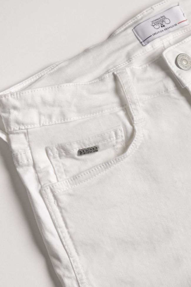 White denim Col3 shorts