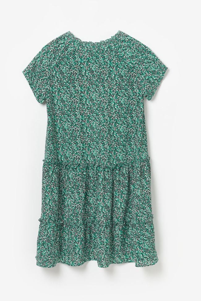 Colettagi dress with green floral pattern