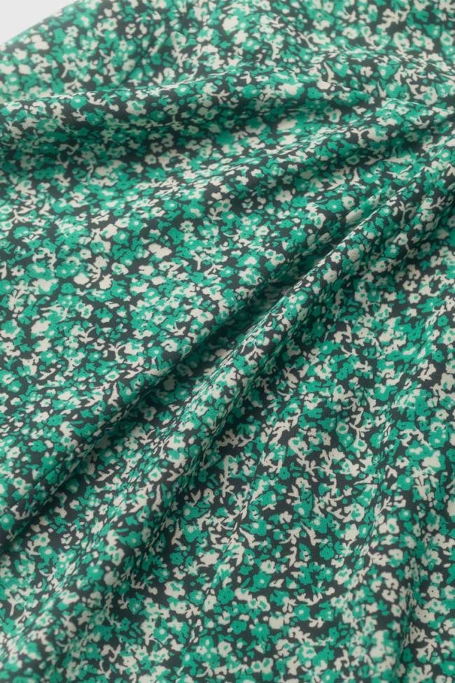 Green Inesgi floral pattern skirt