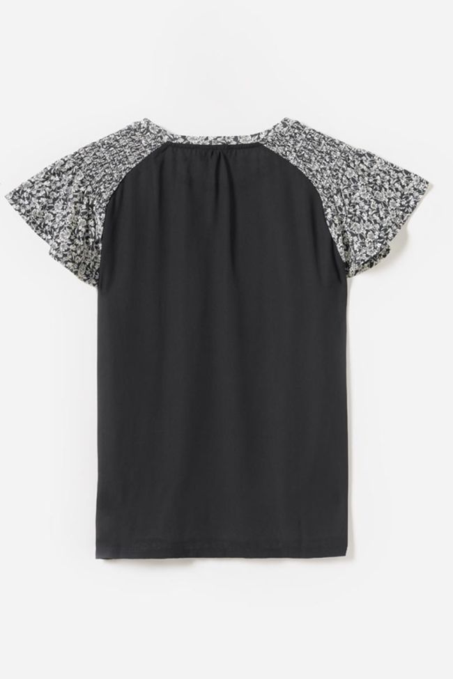 Black floral pattern Maggi t-shirt