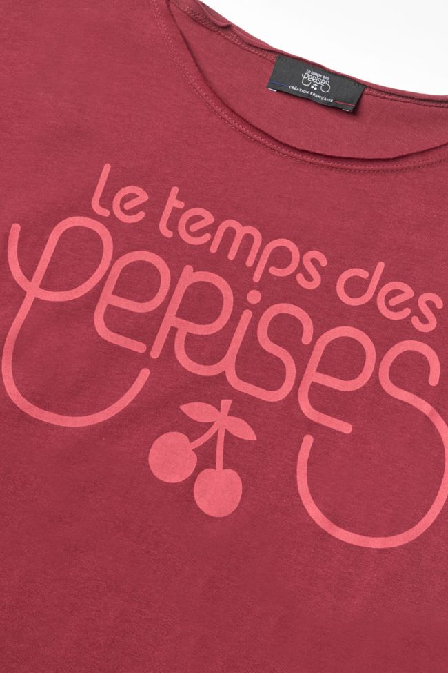Printed burgundy Musgi t-shirt