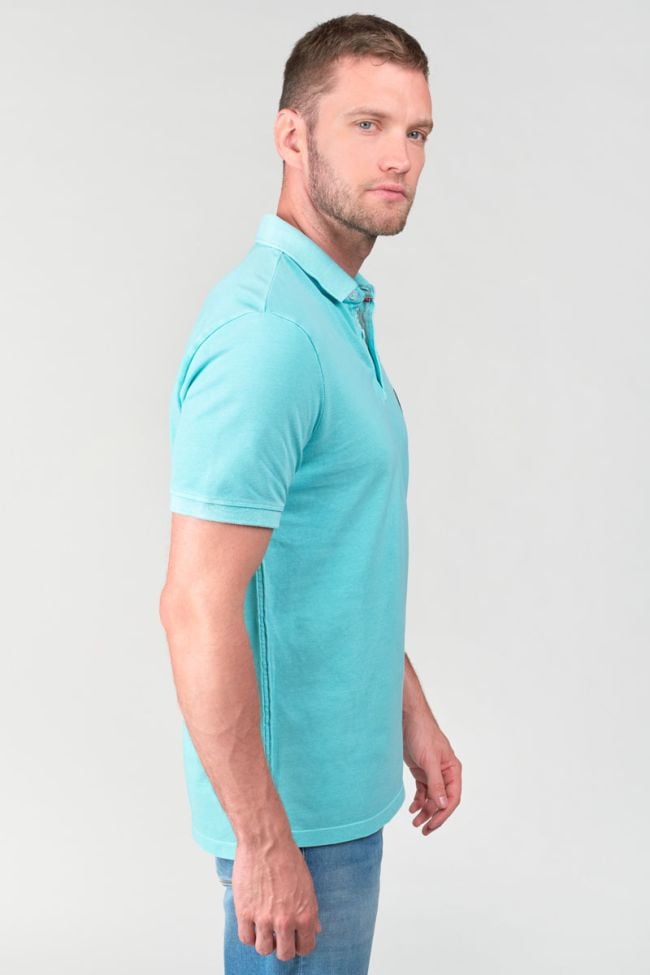 Turquoise blue Dylon polo shirt