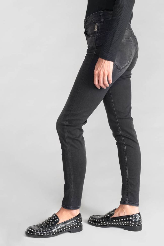 Acya pulp slim high waist 7/8th jeans black N°1