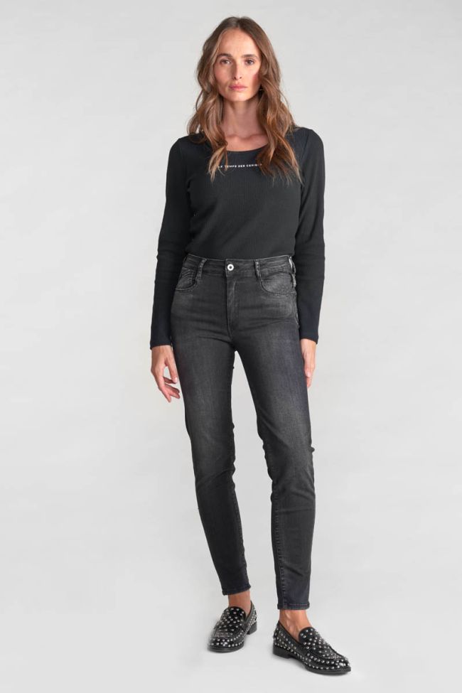 Acya pulp slim high waist 7/8th jeans black N°1
