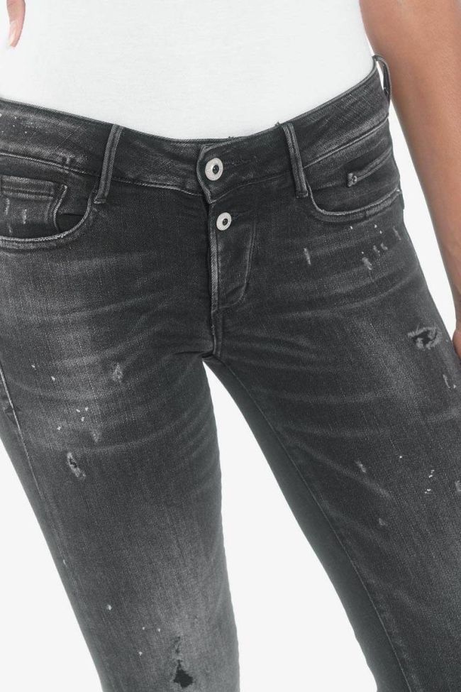 Alais pulp slim 7/8th jeans destroy black N°1